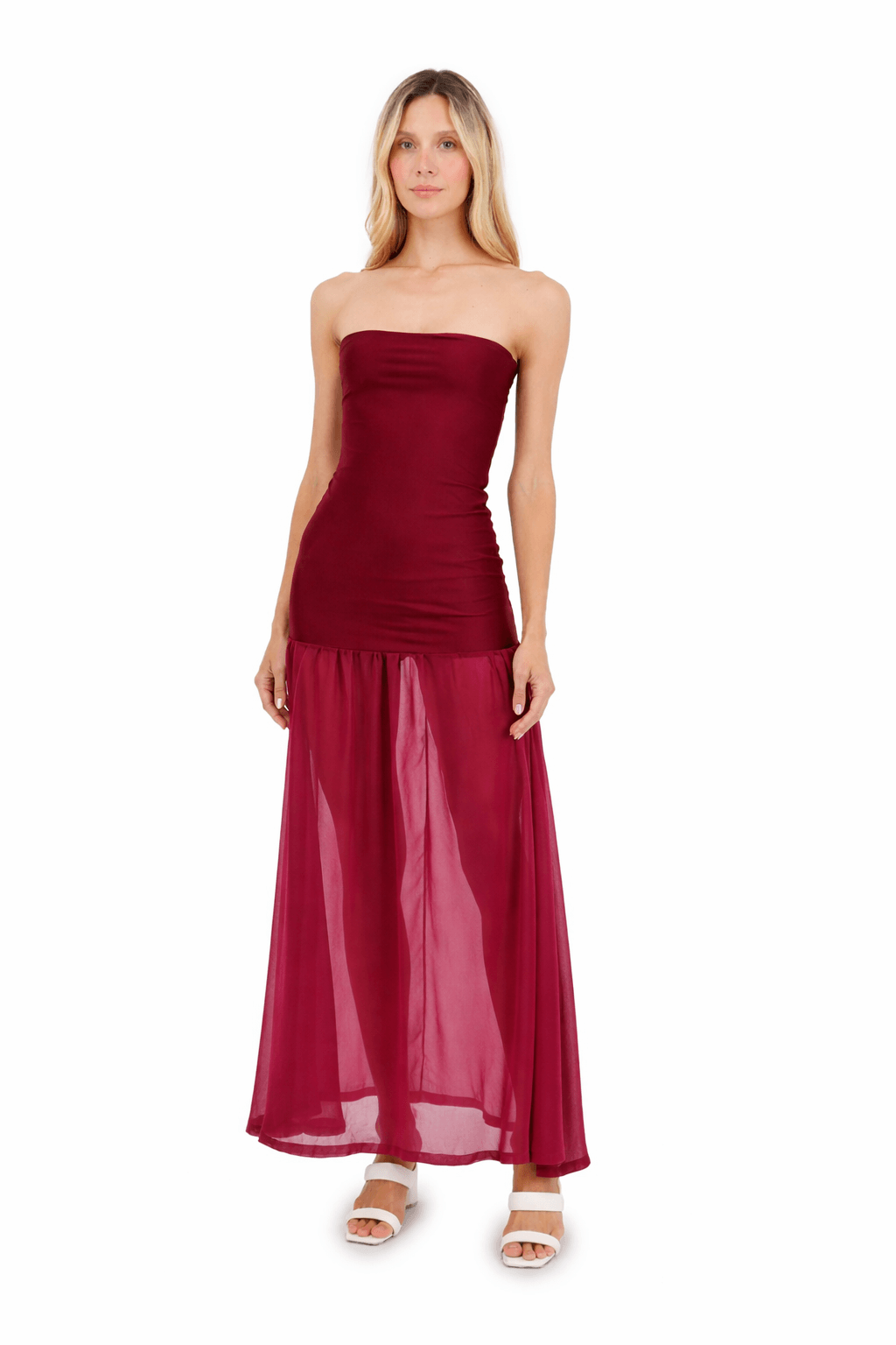 Vestido Largo Lunette Cherry